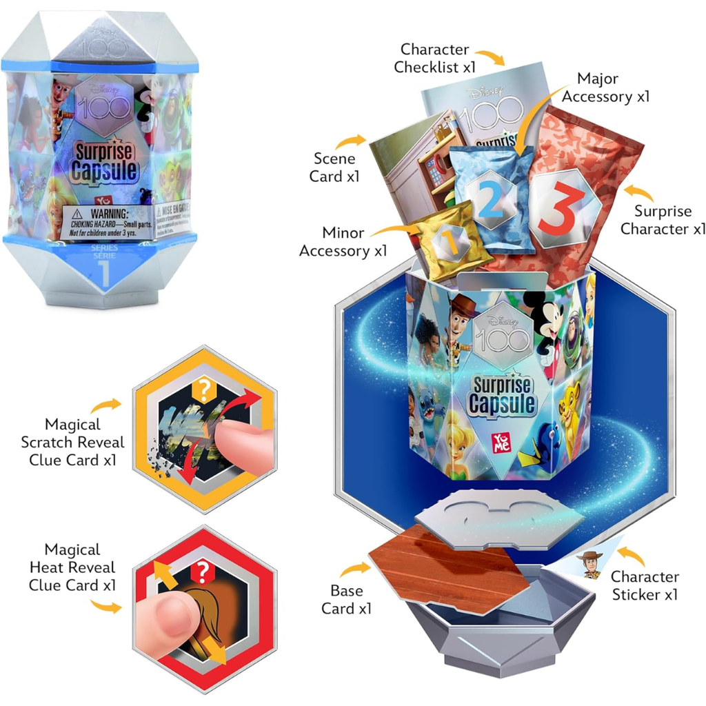YuMe Disney 100 Surprise Capsules Series 1