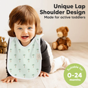 KeaBabies Hallo Drool Bibs Roarsome 8pk