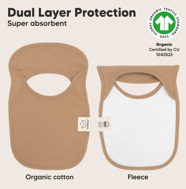 KeaBabies Hallo Drool Bibs Roarsome 8pk