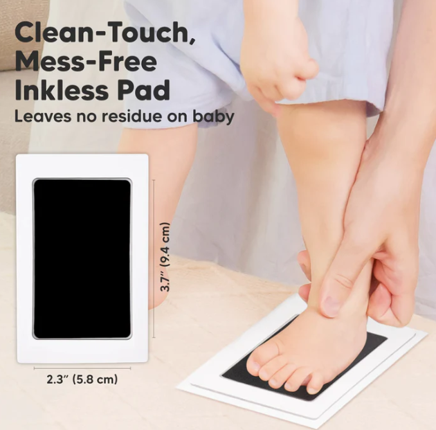KeaBabies Inkless Ink Pads Jet Black 2pk