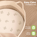 KeaBabies Isla Fitted Bassinet Sheets Meadow 2pk