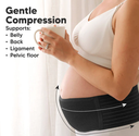 KeaBabies Maternity Support Belt Midnight Black Large