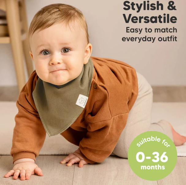 KeaBabies Organic Bandana Bibs Daybreak 8pk