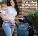 KeaBabies Original Diaper Bag Navy Blue