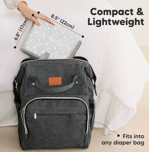 KeaBabies Swift Diaper Changing Mat Gray Mod