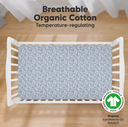 KeaBabies Soothe Fitted Crib Sheet Excavation 2pk