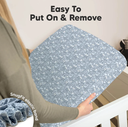 KeaBabies Soothe Fitted Crib Sheet Excavation 2pk