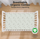 KeaBabies Soothe Fitted Crib Sheet Elly 2pk