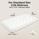KeaBabies Soothe Fitted Crib Sheet Elly 2pk