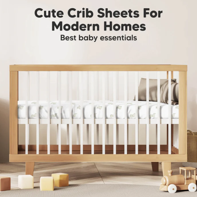 KeaBabies Soothe Fitted Crib Sheet Elly 2pk