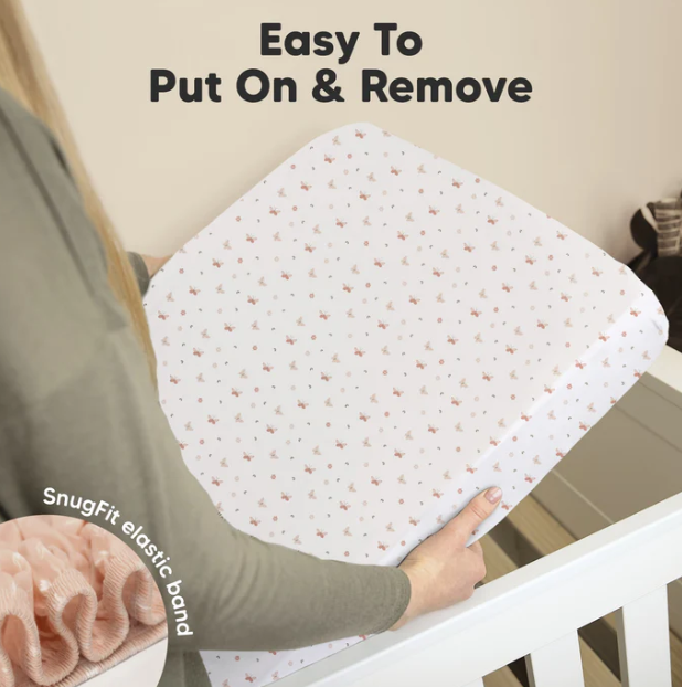 KeaBabies Soothe Fitted Crib Sheet Butterflies 2pk