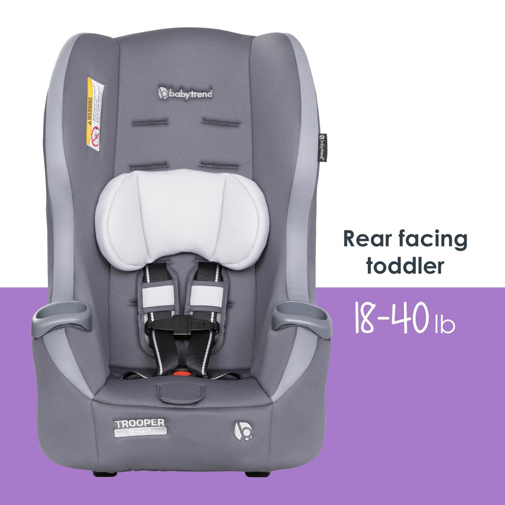 Trooper 3-in-1 Convertible Car Seat Dash Grey