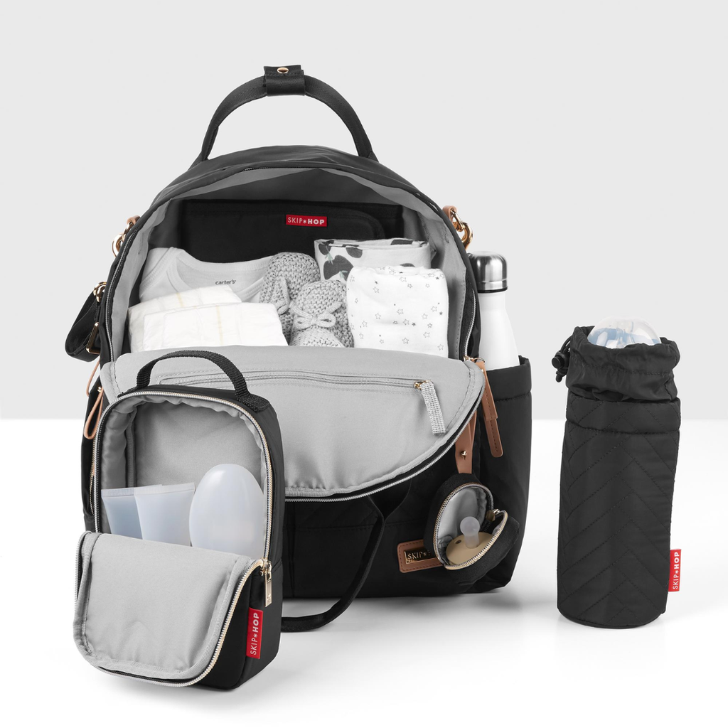 Skip Hop Suite 6 Piece Backpack Set Black