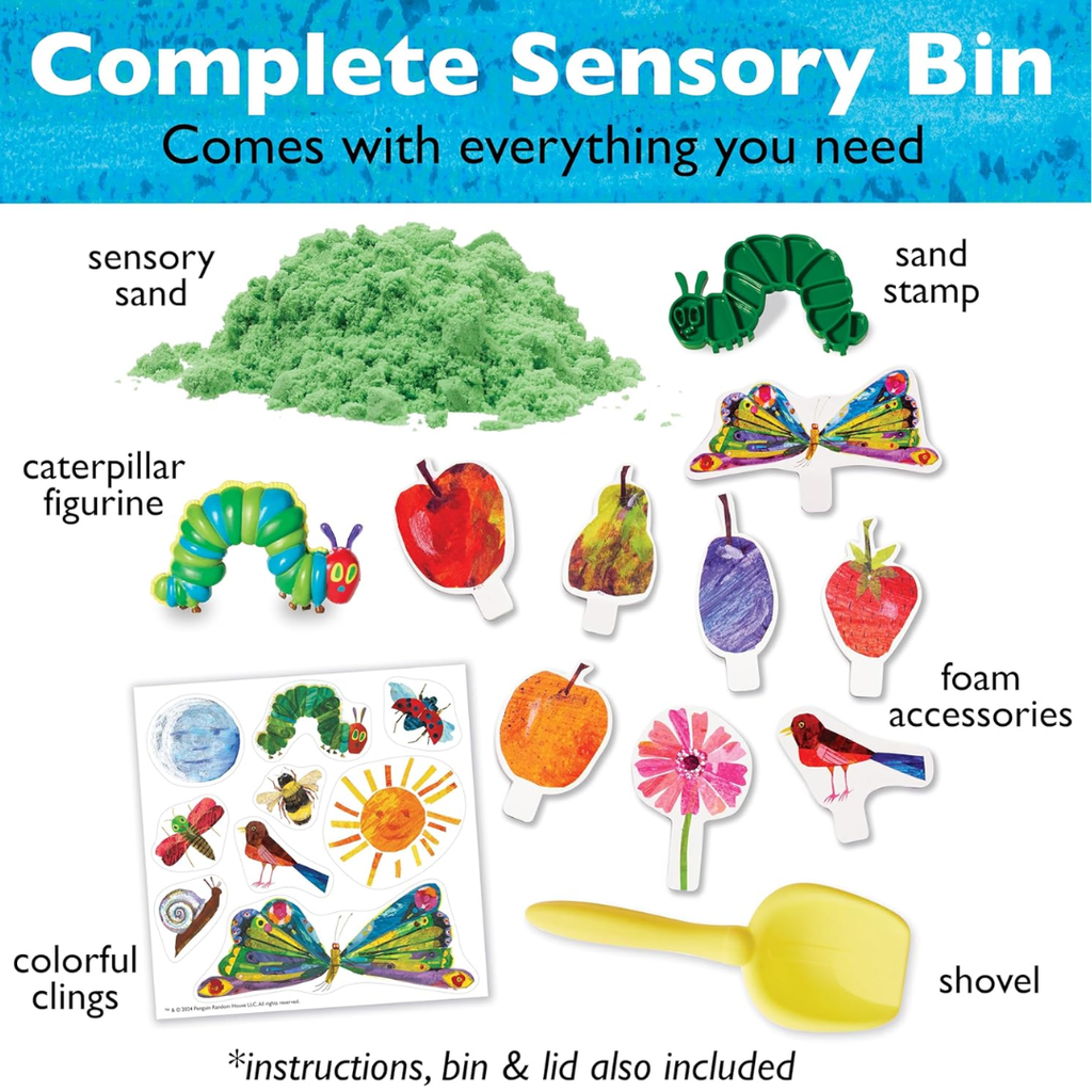 The Very Hungry Caterpillar Sensory Bin