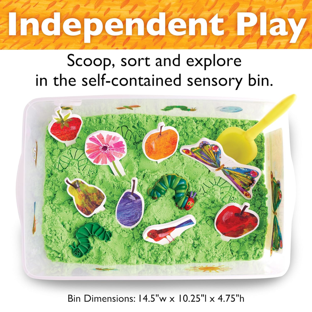The Very Hungry Caterpillar Sensory Bin