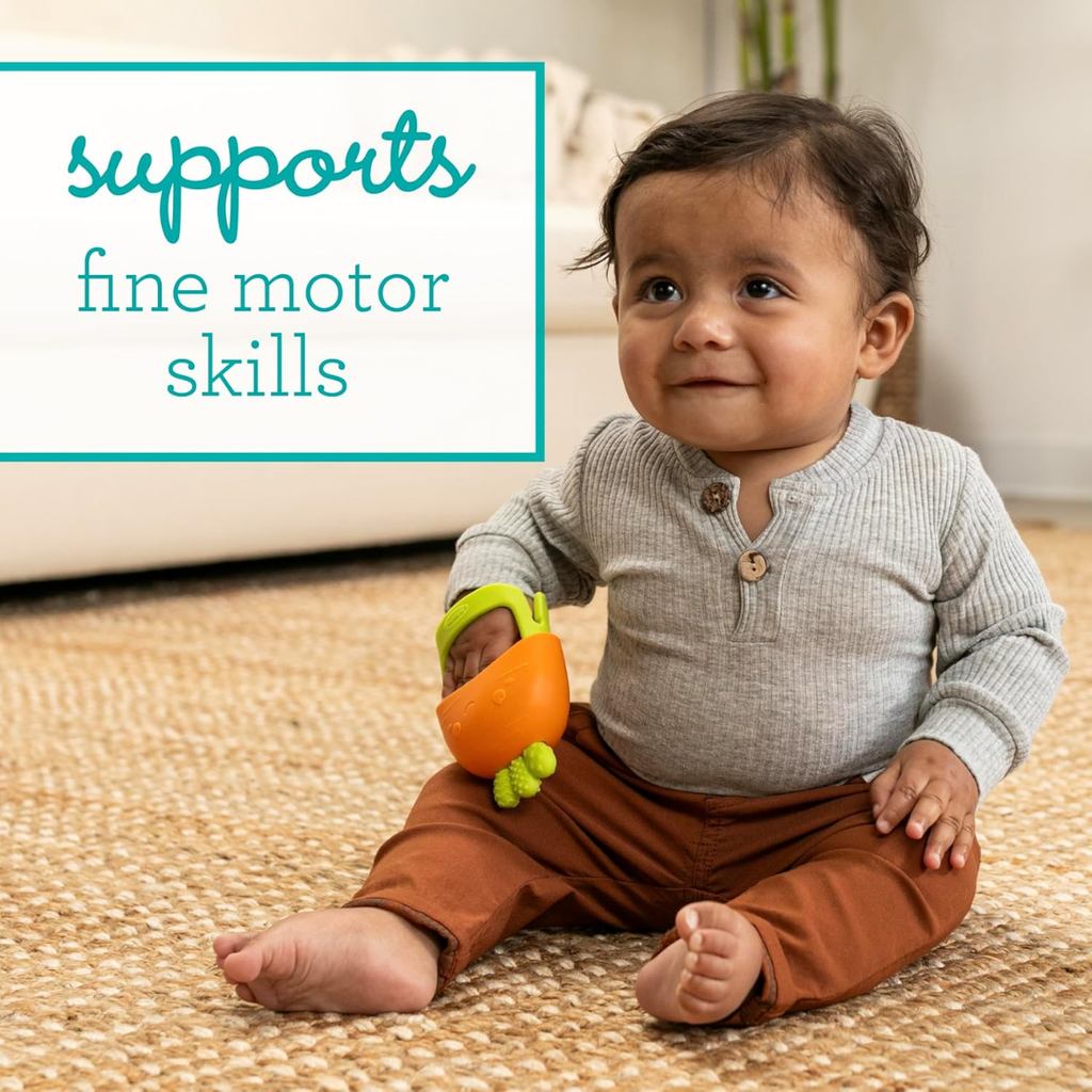Handy Dandy Teething Mitt Carrot