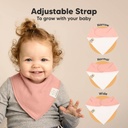 KeaBabies Organic Bandana Bibs Mauve 8pk