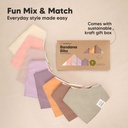 KeaBabies Organic Bandana Bibs Mauve 8pk