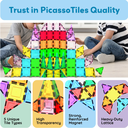PicassoTiles Classic Magnetic Building Block Set 101 Piece