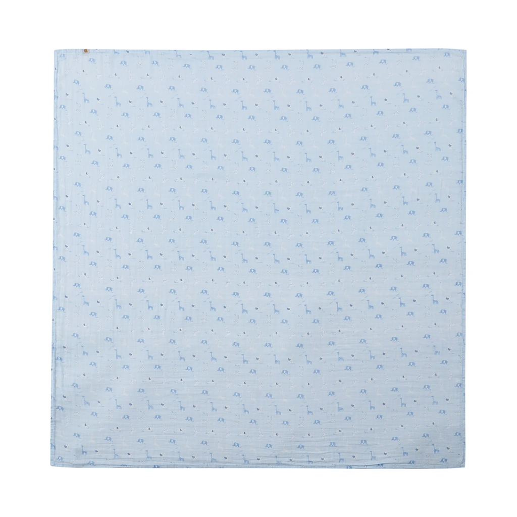 Muslin Swaddle Blue 3pk