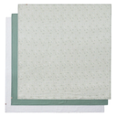 Muslin Swaddle Green 3pk