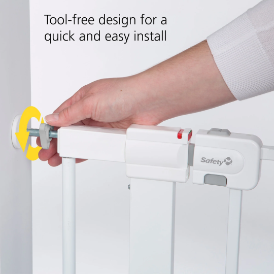 Safety 1st Easy Install Tall & Wide Gate with Wall Cups White