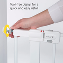 Safety 1st Easy Install Tall & Wide Gate with Wall Cups White