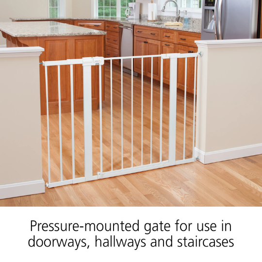 Safety 1st Easy Install Tall & Wide Gate with Wall Cups White