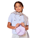 Bow Tweed Circle Crossbody Bag