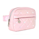 Metallic Quilted Heart Stiched Fanny Pack