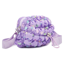 Quilted Scrunchies Printed Mini Crossbody Bag Lavender