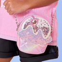 Sequins Cupcake Wuilted Crossbody Bag Bubble Gum