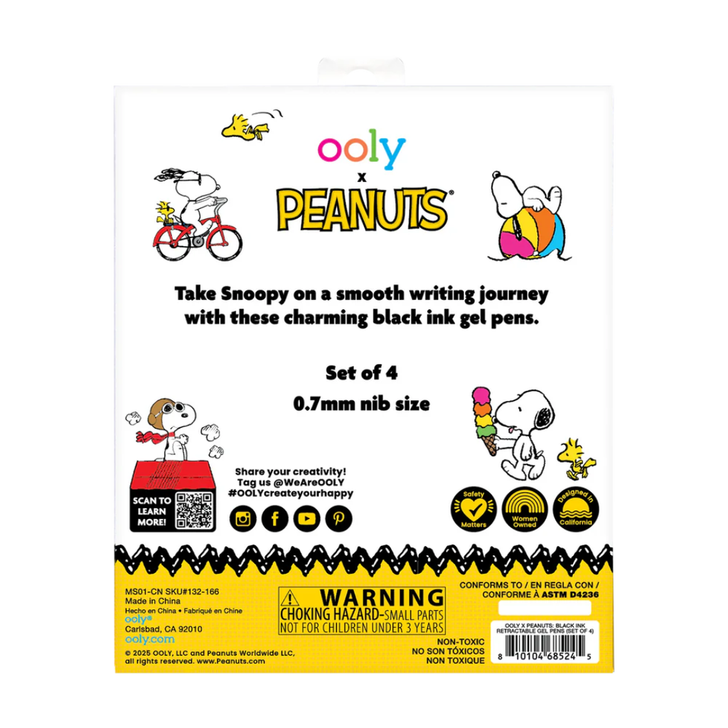 Peanuts - Black Ink Retractable Pens