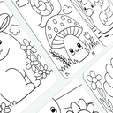 Undercover Art Coloring Activity - Garden Pals