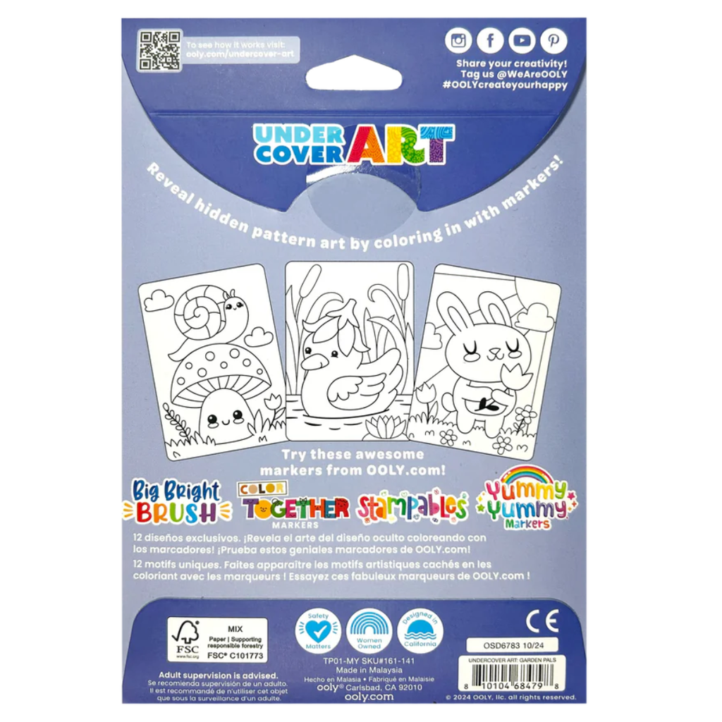 Undercover Art Coloring Activity - Garden Pals