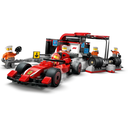 Lego City F1 Pit Stop & Pit Crew with Ferrari Car