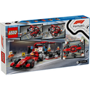 Lego City F1 Pit Stop & Pit Crew with Ferrari Car