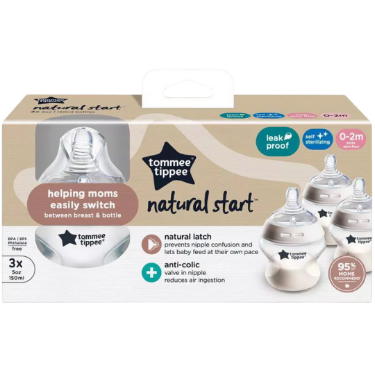 Tommee Tippe Natural Start Bottle 3pk 5oz
