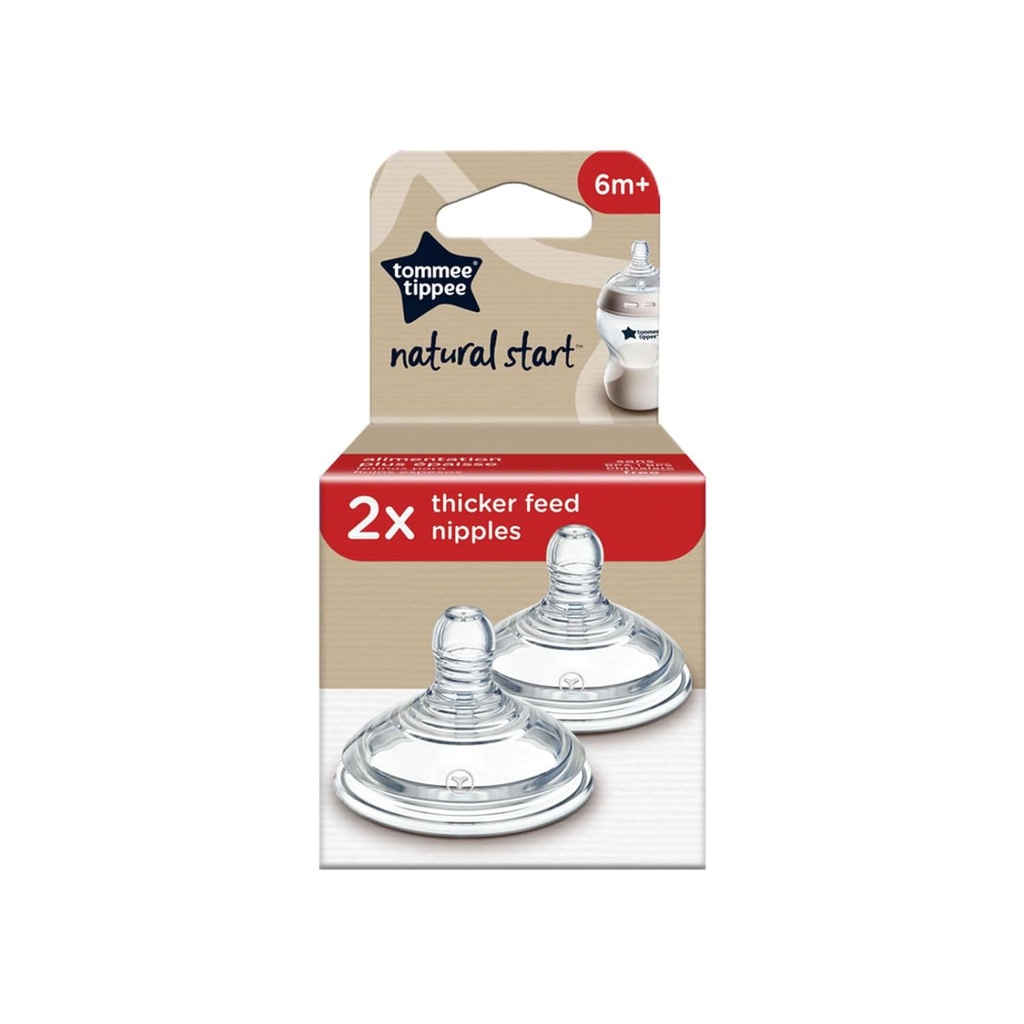 Tommee Tippee Natural Start Nipples 2pk Added Cereal
