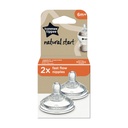 Tommee Tippee Natural Start Nipples 2pk Fast Flow