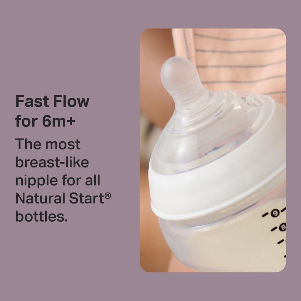 Tommee Tippee Natural Start Nipples 2pk Fast Flow