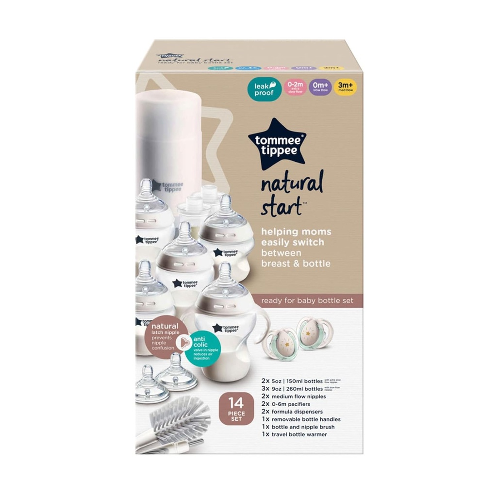Tommee Tippee Natural Start Ready for Baby Bottle Set