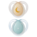 Tommee Tippee Night Pacifier 2pk 0-6M