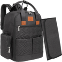 KeaBabies Bree Diaper Backpack Charcoal