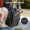 KeaBabies Bree Diaper Backpack Charcoal