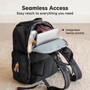KeaBabies Bree Diaper Backpack Charcoal