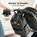 KeaBabies Bree Diaper Backpack Charcoal