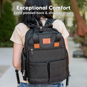 KeaBabies Bree Diaper Backpack Charcoal