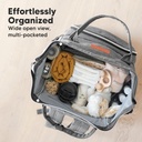 KeaBabies Original Diaper Bag Classic Gray