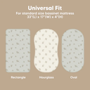 Keababies Isla Fitted Bassinet Sheets Elly 2pk